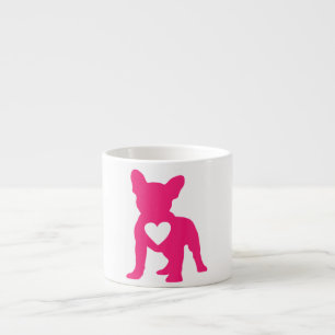 Frenchie Hundar Heart Fransk Bulldog Hundägare Espressomugg