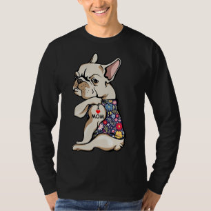 Frenchie I Kärlek Mamma Funny Fransk T Shirt