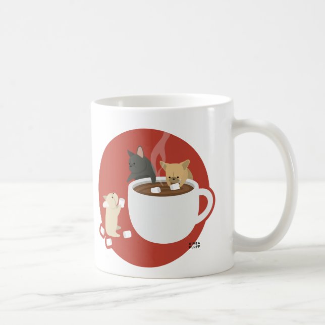 Frenchie kakao kaffemugg (Höger)
