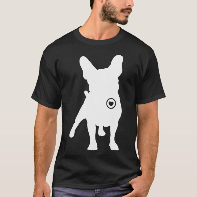 Frenchie Kärlek 52 T Shirt (Framsida)