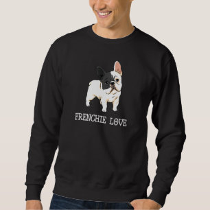 Frenchie Kärlek Fransk Bulldog Inspired Lång Ärmad Tröja