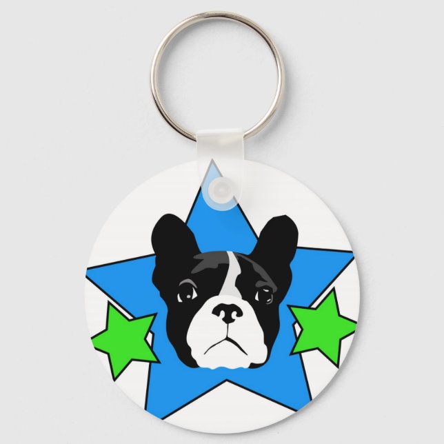 Frenchie Keychain Nyckelring (Framsida)