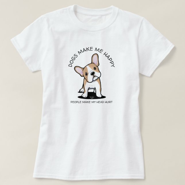 Frenchie KiniArt T-Shirt (Design framsida)