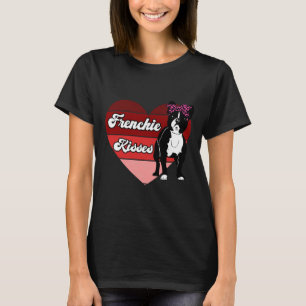 Frenchie Kisses Fransk Bulldog Funny Pun Bulldog L T Shirt