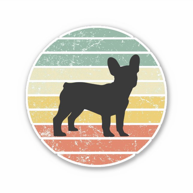 Frenchie Klistermärken (Framsida)