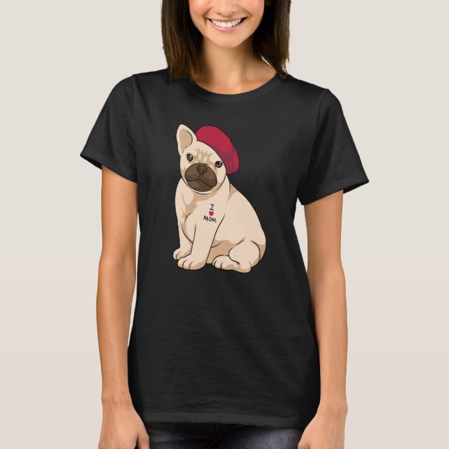 frenchie mama french bulldog mom cute for women t shirt (Framsida)