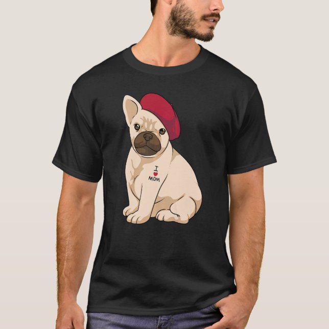 frenchie mama french bulldog mom cute for women t shirt (Framsida)