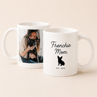 Frenchie Mamma | Anpassad bild fransk bulldog hund Kaffemugg