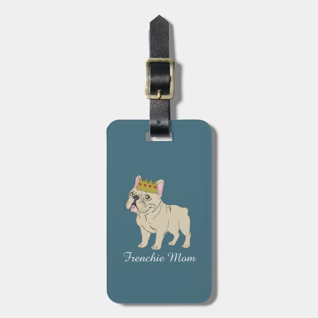 Frenchie Mamma Bagagebricka (Vertikal Framsida)