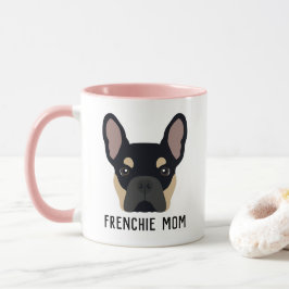 Frenchie Mamma Black och Tan Fransk Bulldog Mugg