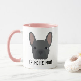 Frenchie Mamma Blue Fransk Bulldog Mugg