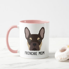 Frenchie Mamma Brown och Tan Fransk Bulldog Mugg