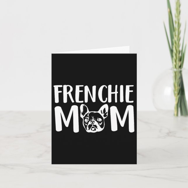 Frenchie Mamma Fransk Bulldog Ägare Hundälskare  Kort (Framsida)