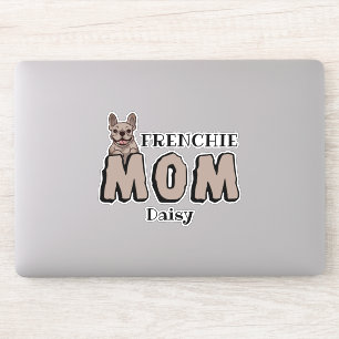 Frenchie Mamma Fransk Bulldog Älskare Brown Klistermärken