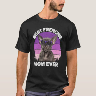 Frenchie Mamma Fransk Bulldog för Mamma kvinnor Hu T Shirt