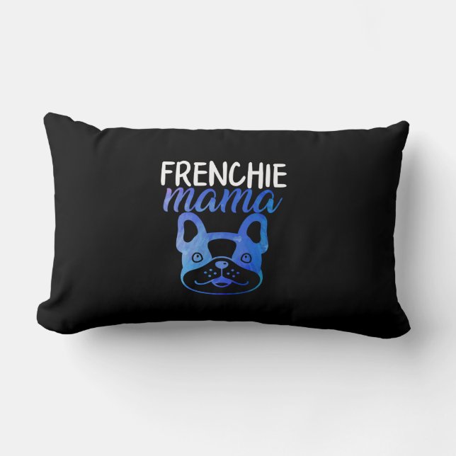 Frenchie Mamma | Fransk Bulldog | Hund Gift Lumbarkudde (Framsida)