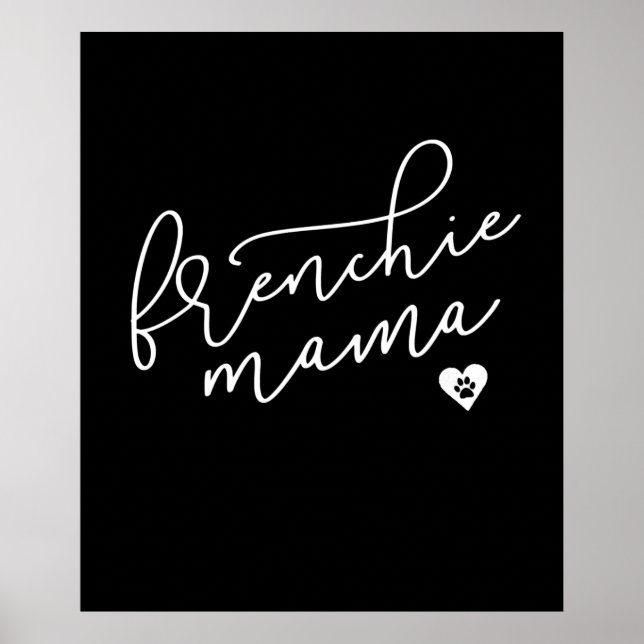 Frenchie Mamma | Fransk Bulldog | Hund Gift Poster (Framsidan)