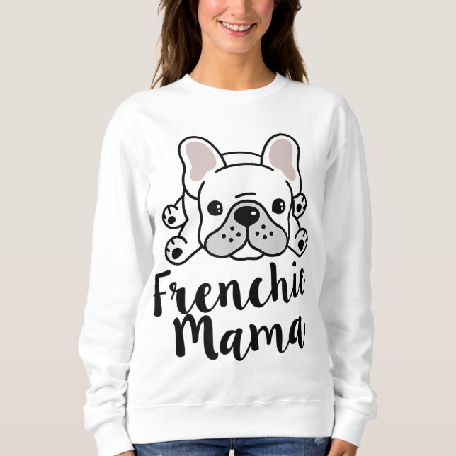 Frenchie Mamma Fransk Bulldog Mamma T Shirt (Framsida)