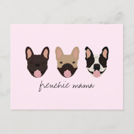 Frenchie Mamma Fransk Bulldog Vykort