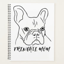 Frenchie Mamma Hand-Drawn Frenchie Ansikte