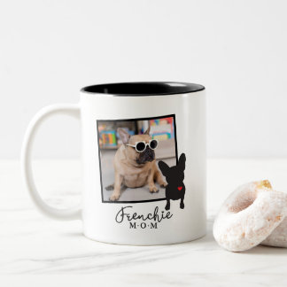 Frenchie Mamma-kaffe Mugg lägg till foto