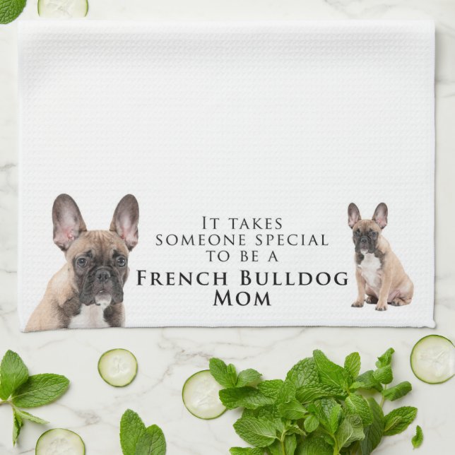 Frenchie Mamma Kitchen Towel Kökshandduk (Vikta)