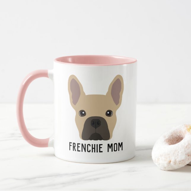 Frenchie Mamma Light Fawn Fransk Bulldog Mugg (Med munk)