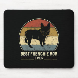 Frenchie Mamma nånsin Retro Fransk Bulldog Hund Ma Musmatta