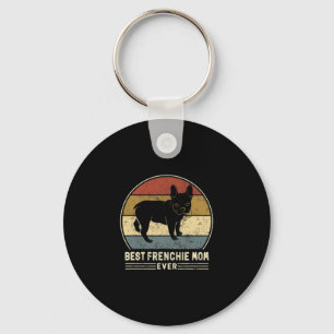 Frenchie Mamma nånsin Retro Fransk Bulldog Hund Ma Nyckelring