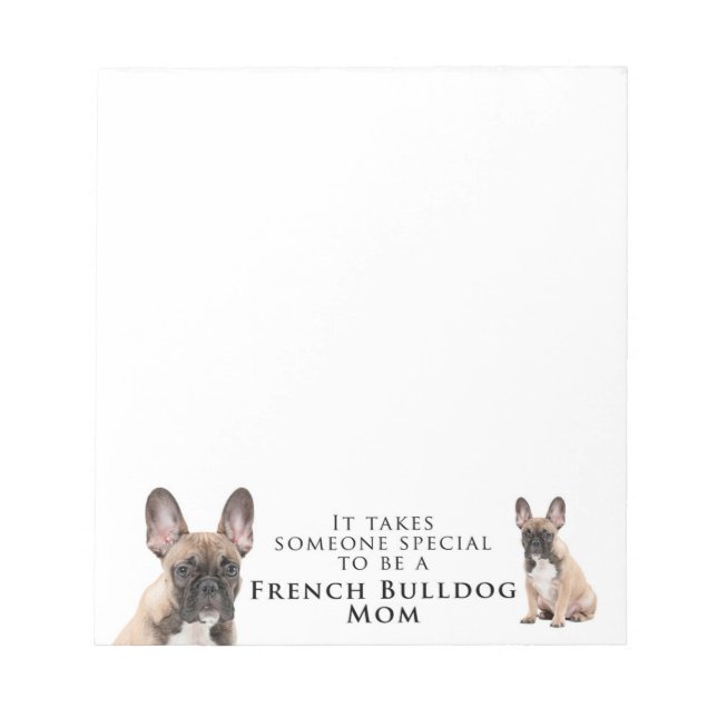 Frenchie Mamma Note Pad Anteckningsblock (Framsida)