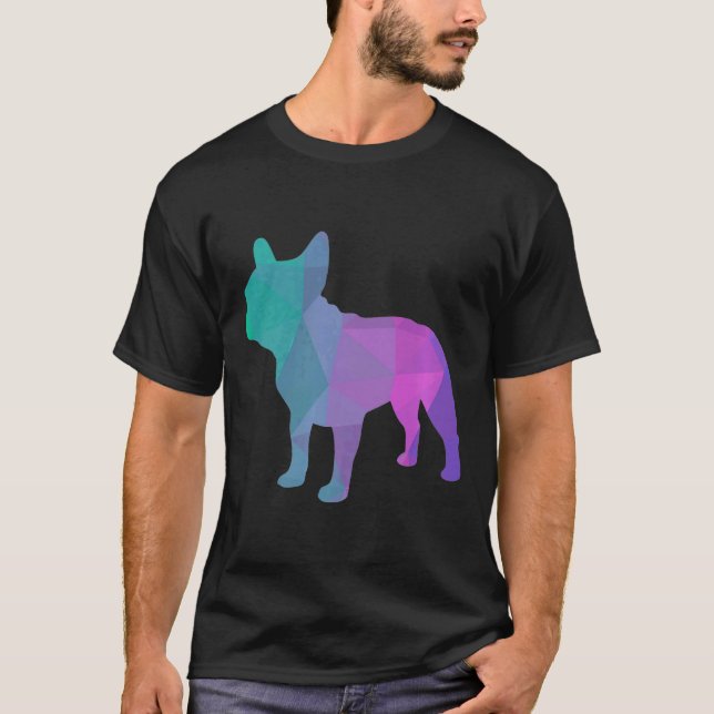 Frenchie Manar Fransk Bulldog Poly Design T Shirt (Framsida)