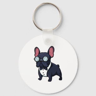 Frenchie Mina herrar Nyckelring