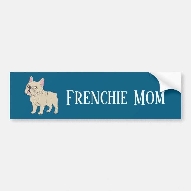 Frenchie Mom Bildekal (Framsidan)