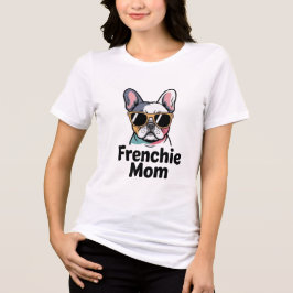 Frenchie Mom French Bulldog Sunglasses Funny Women T Shirt