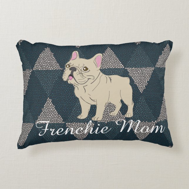 Frenchie Mom Prydnadskudde (Framsidan)