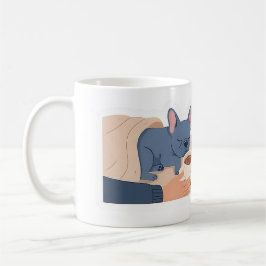 Frenchie Napping Coffee Cold Funny French Bulldog Kaffemugg