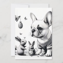 Frenchie och bunnies
