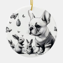 Frenchie och bunnies