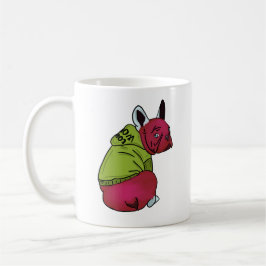 Frenchie, Oflappable Fransk Bulldog Kaffemugg