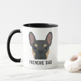 Frenchie Pappa Blue och Tan Fransk Bulldog Mugg