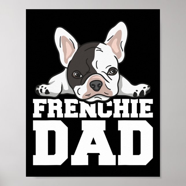 Frenchie Pappa citat för er frenchie Pappa Poster (Framsidan)