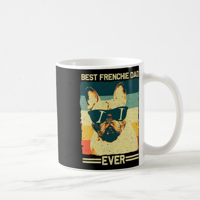 Frenchie Pappa Design Manar Far Fransk Bulldog Kär Kaffemugg (Höger)
