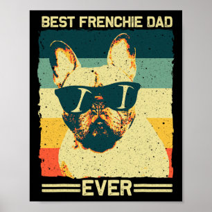 Frenchie Pappa Design Manar Far Fransk Bulldog Kär Poster