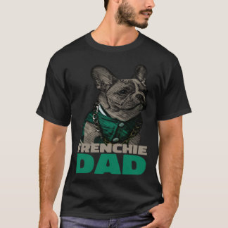 Frenchie Pappa Fransk Bulldog Pappa T Shirt