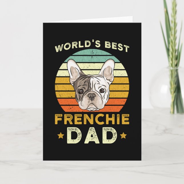 Frenchie Pappa Kort (Framsida)