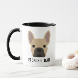 Frenchie Pappa Light Fawn Fransk Bulldog Mugg