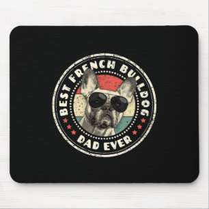 Frenchie Pappa nånsin Retro Fransk Bulldog Älskare Musmatta
