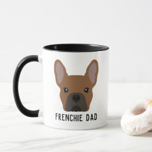 Frenchie Pappa Röd Fawn Fransk Bulldog Mugg