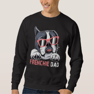 Frenchie Pappa Tee for Fransk Bulldog Owners Far Lång Ärmad Tröja