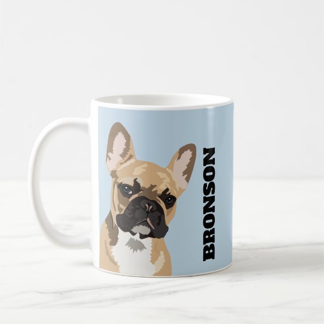 Frenchie Pet Hund | Bulldog för akut Fransk Kaffemugg (Vänster)